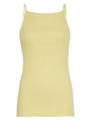 MOSS COPENHAGEN Top "Rasmia Strap" w kolorze żółtym rozmiar: XS. Żółte topy Moss Copenhagen, xs, bez wzorów, z bawełny, bez kołnierzyka, bez ramiączek. Za 41.69 zł.