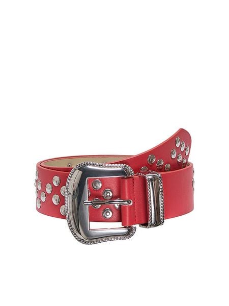 ONLY Pasek w kolorze czerwonym rozmiar: 80. Czerwone paski ONLY, bez wzorów, z materiału. Za 100.52 zł.