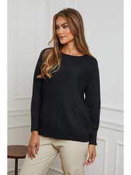 Soft Cashmere Sweter w kolorze czarnym rozmiar: 34/36. Czarne swetry Soft Cashmere, bez wzorów, z kaszmiru, klasyczne, bez ramiączek. Za 70.57 zł.