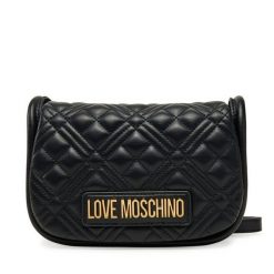Torebka LOVE MOSCHINO. Czarne listonoszki Love Moschino, bez wzorów, bez dodatków. Za 369.99 zł.