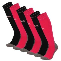Skarpety kompresyjne do biegania Xtreme, 6 par, Multi Różowy. Czerwone skarpetki XTREME SOCKSWEAR, bez wzorów, z elastanu. Za 242.82 zł.