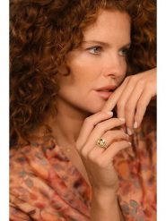 Maison héritage PARIS Złoty pierścionek "Divine" z diamentami rozmiar: 50. Pomarańczowe pierścionki maison héritage PARIS, z cytrynem, złote. Za 2,479.99 zł.