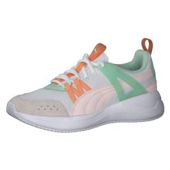 Buty sportowe damskie Puma Nuage Run Cage. Białe buty sportowe lifestyle Puma, bez wzorów, bez zapięcia. Za 151.05 zł.