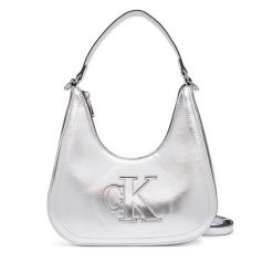 Torebka Calvin Klein. Szare torebki klasyczne Calvin Klein, bez wzorów, klasyczne, bez dodatków. Za 409.99 zł.
