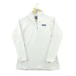 Second life - Patagonia bluza polarowa damska R1 Polartec biała - Stan dobry. Białe bluzy bez kaptura Patagonia, l, bez wzorów, z materiału, bez kaptura, trekkingowe. Za 174.62 zł.