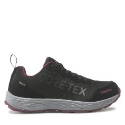 Trekkingi Treksta. Czarne buty trekkingowe Treksta, z gore-texu, bez zapięcia. Za 219.99 zł.
