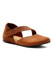 Comfortfusse Skórzane baleriny w kolorze brązowym rozmiar: 41. Brązowe baleriny Comfortfüße, bez wzorów, ze skóry, bez obcasa, bez zapięcia. Za 260.99 zł.