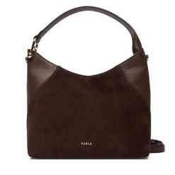 Torebka Furla. Brązowe torebki klasyczne Furla, bez wzorów, klasyczne, bez dodatków. Za 1,739.00 zł.