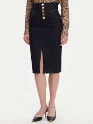 Marciano Guess Spódnica jeansowa 5YGD13 7347A Granatowy Regular Fit. Niebieskie spódnice Marciano Guess, z aplikacjami, z bawełny. Za 889.99 zł.