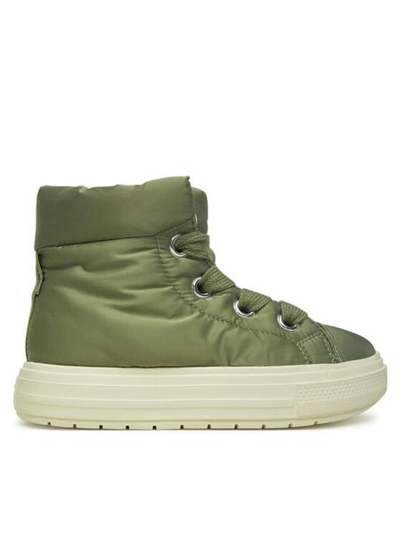 Converse Trzewiki Chuck Taylor All Star Elements Boot High Top A14275C Zielony. Zielone botki Converse, bez wzorów, z materiału, retro, bez obcasa, na płaskiej podeszwie, bez zapięcia. Za 399.99 zł.