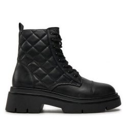 Botki Aldo. Czarne botki Aldo, bez wzorów, bez obcasa, na płaskiej podeszwie, bez zapięcia. Za 339.99 zł.