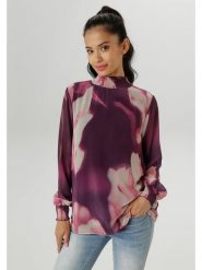 Aniston Bluzka w kolorze ciemnofioletowo-jasnoróżowym rozmiar: 40. Różowe bluzki Aniston, bez wzorów, bez kołnierzyka, bez ramiączek. Za 82.99 zł.