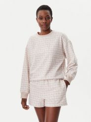 DKNY Piżama YI50040 Beżowy Regular Fit. Brązowe piżamy DKNY, s, bez wzorów, z bawełny, bez kołnierzyka, bez ramiączek. Za 279.99 zł.