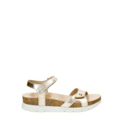 Sandały damskie Panama Jack Sulia Shine B3. Żółte sandały Panama Jack, bez wzorów, ze skóry, eleganckie, bez obcasa, na płaskiej podeszwie, bez zapięcia. Za 479.80 zł.
