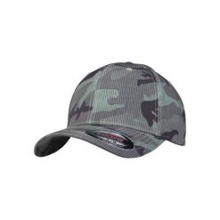 Czapka Flexfit Stripe. Czarne czapki z daszkiem FLEXFIT, bez wzorów, z elastanu, casualowe. Za 88.90 zł.