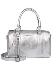 Burkely Skórzana torebka "Rock Ruby" w kolorze srebrnym - 28 x 17 x 12 cm rozmiar: onesize. Szare torebki klasyczne Burkely, bez wzorów, z materiału, rockowe, przez ramię, bez dodatków. Za 323.50 zł.