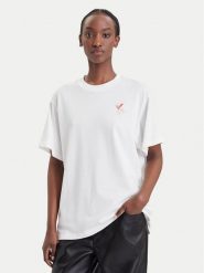 HUGO T-Shirt 50570362 Kremowy Regular Fit. Białe t-shirty Hugo, xs, bez wzorów, z bawełny, bez kołnierzyka, bez ramiączek. Za 319.99 zł.