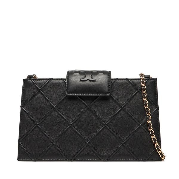 Torebka Tory Burch. Czarne kopertówki Tory Burch, bez wzorów, wizytowe, bez dodatków. Za 1,279.00 zł.