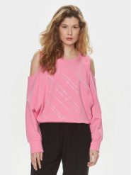Liu Jo Sport Bluza TA4170 FS090 Różowy Regular Fit. Czerwone bluzy bez kaptura Liu Jo Sport, xxl, bez wzorów, z bawełny, bez kaptura. Za 249.99 zł.