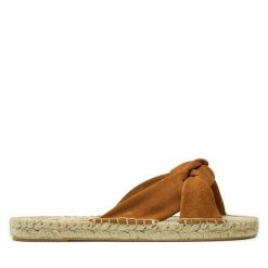 Espadryle Pepe Jeans. Brązowe espadryle Pepe Jeans, bez wzorów, z jeansu, bez obcasa. Za 199.99 zł.