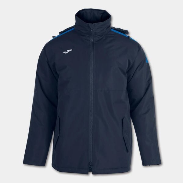 Kurtka wiatroszczelna Joma Trivor. Niebieskie kurtki Joma, na zimę, bez wzorów, z polaru, z kapturem. Za 372.00 zł.