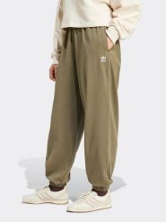 Adidas Spodnie dresowe w kolorze khaki rozmiar: XL. Brązowe spodnie dresowe adidas, bez wzorów, z bawełny. Za 172.45 zł.