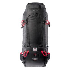 Plecak Turystyczny Rock 75L. Czarne plecaki Hi-tec, bez wzorów, bez dodatków. Za 368.99 zł.