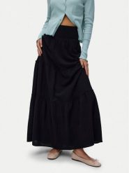 Vero Moda Spódnica maxi Keeley 10316487 Czarny Regular Fit. Czarne spódnice Vero Moda, m, bez wzorów, z bawełny, maxi. Za 179.99 zł.