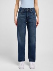 Lee Dżinsy "Rider" - Comfort fit - w kolorze granatowym rozmiar: W31/L33. Niebieskie jeansy Lee, l, z aplikacjami, klasyczne, z podwyższonym stanem. Za 157.35 zł.