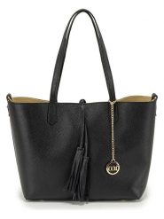 Mia Tomazzi Shopper bag "Zanardelli" w kolorze czarnym rozmiar: onesize. Czarne shopper bag Mia Tomazzi, z aplikacjami, na ramię, bez dodatków. Za 304.99 zł.