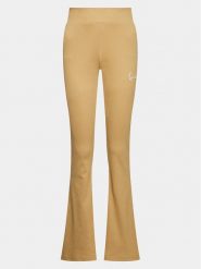 Karl Kani Spodnie dresowe Small Signature Flared Rib 6104086 Beżowy Flare Fit. Brązowe spodnie dresowe Karl Kani, bez wzorów, z bawełny. Za 229.99 zł.