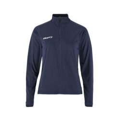 Damska wodoodporna kurtka zapinana na zamek Craft Evolve 2.0. Niebieskie kurtki Craft, l, z aplikacjami, z materiału, eleganckie, bez kaptura. Za 279.30 zł.