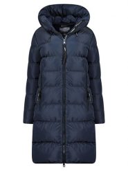 Geographical Norway Płaszcz zimowy "April" w kolorze granatowym rozmiar: 3XL. Niebieskie płaszcze Geographical Norway, na zimę, xl, bez wzorów, z puchu, bez kaptura. Za 279.78 zł.