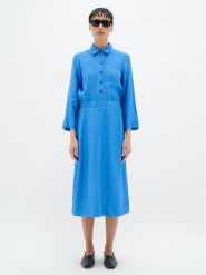 InWear Sukienka codzienna Sharla 30107907 Niebieski Regular Fit. Niebieskie sukienki InWear, na co dzień, bez wzorów, z wiskozy, bez kołnierzyka, bez ramiączek, proste. Za 349.99 zł.