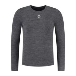 Koszulka termoaktywna unisex Rogelli Merino. Szare bielizna termoaktywna damska Rogelli, bez wzorów, bez ramiączek, rowerowe. W wyprzedaży za 268.00 zł.