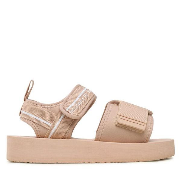 Sandały Big Star Shoes. Brązowe sandały BIG STAR SHOES, bez wzorów, retro, bez obcasa, na płaskiej podeszwie, bez zapięcia. Za 99.99 zł.