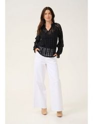 Cream Bluzka w kolorze czarnym rozmiar: 40. Czarne bluzki Cream, bez wzorów, bez kołnierzyka, bez ramiączek. Za 83.03 zł.