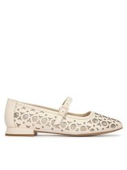 Caprice Baleriny 9-22511-46 Beżowy. Brązowe baleriny Caprice, bez wzorów, ze skóry, bez obcasa, bez zapięcia. Za 275.99 zł.