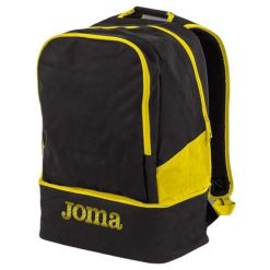 Plecak treningowy Joma Estadio III dwukomorowy z przegrodą na buty 23,8 L. Czarne plecaki Joma, bez wzorów, bez dodatków. W wyprzedaży za 131.15 zł.