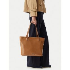 Torebka Lasocki. Brązowe shopper bag Lasocki, bez wzorów, bez dodatków. Za 179.99 zł.