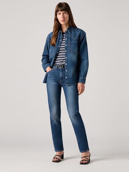 Levi's Dżinsy - Slim fit - w kolorze granatowym rozmiar: W28/L32. Niebieskie jeansy Levi's, l, z aplikacjami, klasyczne. Za 263.53 zł.