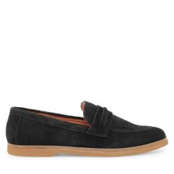Mokasyny Lasocki. Czarne mokasyny Lasocki, bez wzorów. Za 143.99 zł.