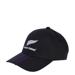 Czapka bejsbolowa 3-Stripes Black Ferns. Czarne czapki z daszkiem adidas, bez wzorów, z bawełny. Za 119.00 zł.