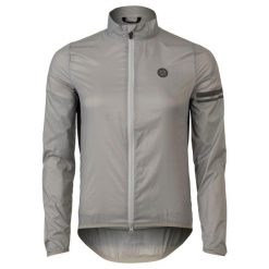 Damska kurtka rowerowa wiatroszczelna Essential szara. Szare kurtki AGU, xl, bez wzorów, z materiału, bez kaptura. Za 318.65 zł.