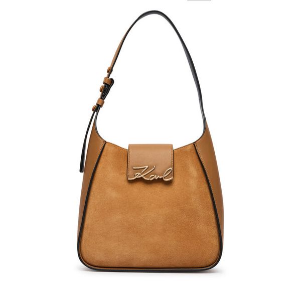 Torebka KARL LAGERFELD. Brązowe torebki klasyczne KARL LAGERFELD, bez wzorów, klasyczne, bez dodatków. Za 1,299.00 zł.