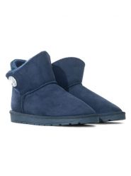 ISLAND BOOT Botki zimowe "Dona" w kolorze niebieskim rozmiar: 40. Niebieskie botki Island Boot, bez wzorów, bez obcasa, bez zapięcia. Za 65.07 zł.