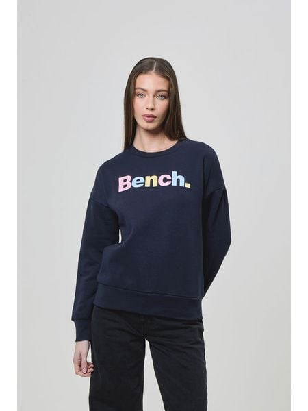 Bench Bluza "Kaufa" w kolorze granatowym rozmiar: 38. Niebieskie bluzy Bench, bez wzorów, bez ramiączek, bez kaptura. Za 135.95 zł.