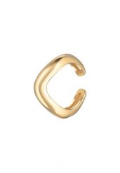 Elli Damskie kolczyki nausznice fale ze srebra próby 925 Sterling Silver Nausznice 1 ct. Szare kolczyki Elli, pozłacane. Za 243.99 zł.