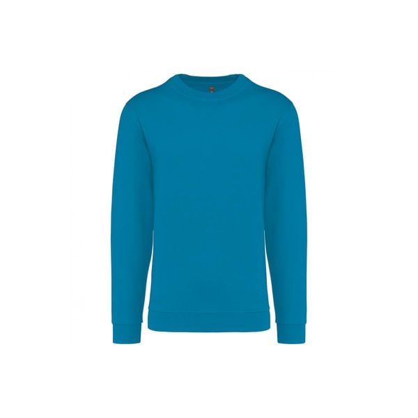 Bluza z okrągłym dekoltem Kariban. Niebieskie bluzy bez kaptura KARIBAN, uniwersalny, bez wzorów, z bawełny, bez kaptura. Za 127.00 zł.