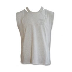 Koszulka Nike Standard Issue Top Wmns. Białe topy Nike, l, bez wzorów, sportowe, bez kołnierzyka, bez ramiączek. Za 83.00 zł.